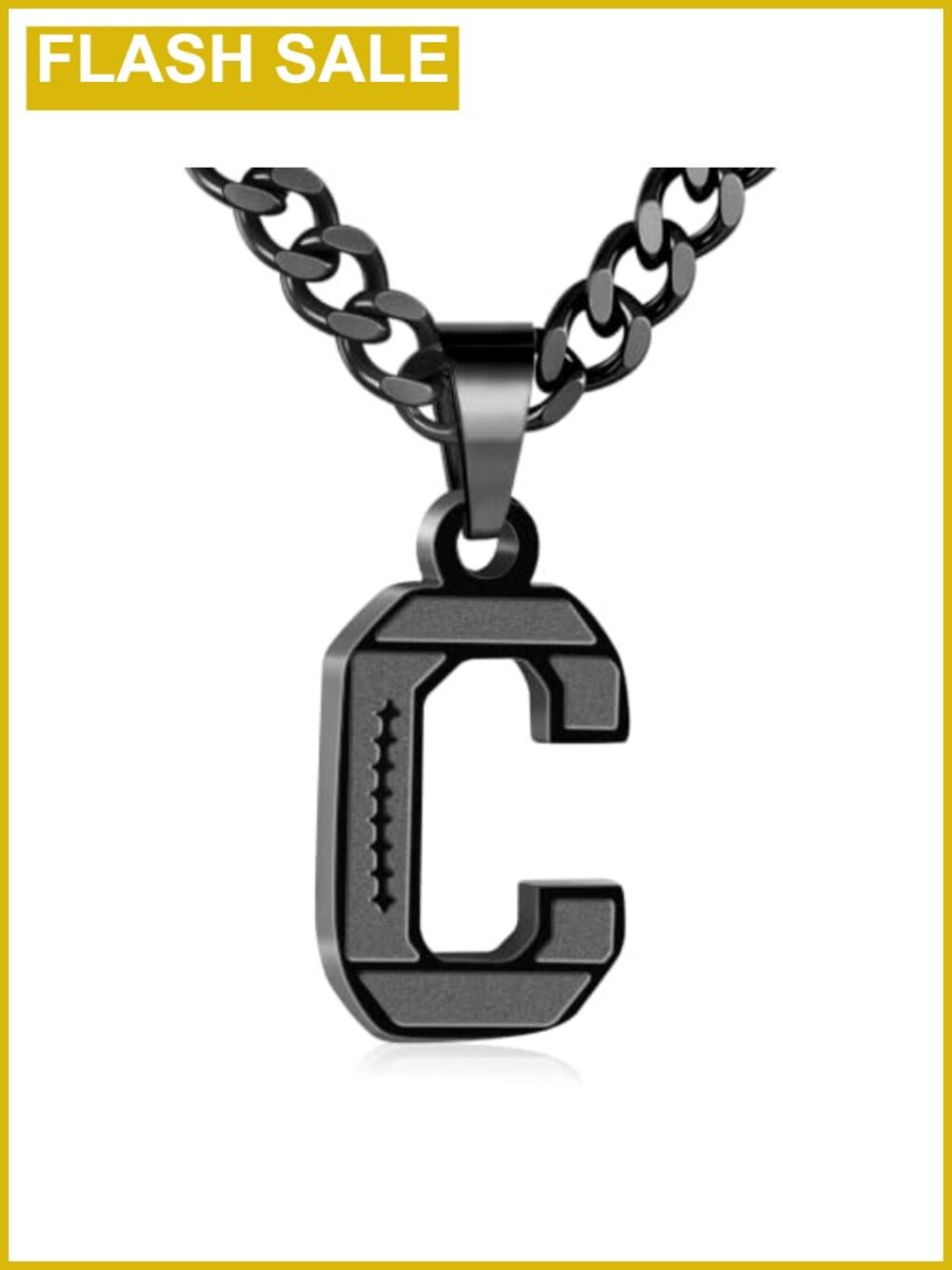 Football Initial Necklace 316L Stainless Steel Pendant for Boys